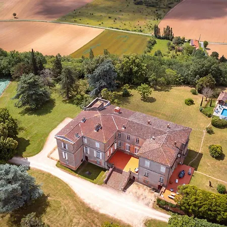 Villa Chateau Beaudesert - Piscine - Tennis - Parc De 50ha Corbarieu